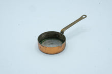 Load image into Gallery viewer, Vintage Copper 1 4 Cup Measuring Pan Tinned Interior Brass Handle