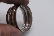 Load image into Gallery viewer, Sterling Silver Napkin Ring Double Ribbed Design 30 Grams 1 5 Inch