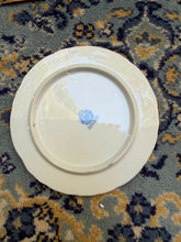 Load image into Gallery viewer, Wynrose Collection Blue Floral Plate – Hand Decorated in USA, 7” Embossed Edge Plate
