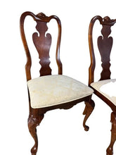 Load image into Gallery viewer, Set of 10 Stanley Solid Cherry Queen Anne Chairs
