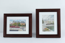 Load image into Gallery viewer, Framed Empress Hotel Victoria BC Prints Set Canadian Landmark Art Wood Frames 12x10
