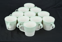 Load image into Gallery viewer, Royal Doulton 1815 Pale Green Coffee Mugs Set of 11 Porcelain Cups