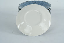 Load image into Gallery viewer, Currier and Ives Royal Blue Transferware Bread Plates Set of 11
