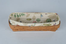 Load image into Gallery viewer, Longaberger 1997 Bread Basket Botanical Fields Liner Plastic Protector