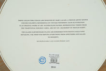 Load image into Gallery viewer, Williams-Sonoma “12 Days of Christmas” Plate Set by Marc Lacaze – Set of 12 Gold-Trimmed Earthenware Plates