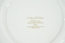 Load image into Gallery viewer, Williams-Sonoma “12 Days of Christmas” Plate Set by Marc Lacaze – Set of 12 Gold-Trimmed Earthenware Plates