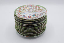 Load image into Gallery viewer, Antique Japanese Geisha Girl Porcelain Plates Set of 12 Hand Painted 6 Inch