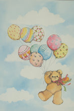 Load image into Gallery viewer, Lucy and Me Lucy Rigg Teddy Bear Nursery Prints Enesco Framed Pair 1982
