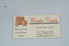 Load image into Gallery viewer, Monty Rowe Signed Segmented Wood Turned Vessel Geometric Inlay Studio Art