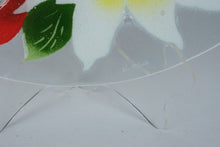Load image into Gallery viewer, Fusion Art Glass Poinsettia Christmas Platter 14 Inch Inkognito McGrath Holiday Plate
