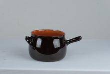 Load image into Gallery viewer, Piral Albisola Italy Brown Glazed Terracotta Saucepan 14 Inch No Lid