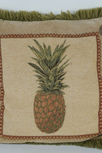 Load image into Gallery viewer, Set of 2 Decorative 16" Pineapple Throw Pillows – Tapestry Front