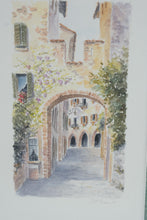 Load image into Gallery viewer, Roger Duvall Via Del Forno Casa di Giulietta Verona Prints Framed Set Gold 24x18