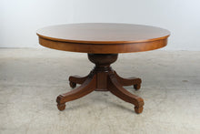 Load image into Gallery viewer, Antique Federal Revival Mahogany Extension Dining Table with 4 Leaves, Dated 1914