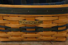 Load image into Gallery viewer, Longaberger 1997 Collectors Club Charter Member Basket w/ Fabric Liner – Handwoven USA