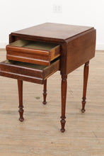Load image into Gallery viewer, 19th Century Pembroke Side Table with 2 Drawers