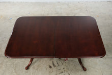 Load image into Gallery viewer, Solid Wood Double Pedestal Dining Table with Traditional Turned Bases