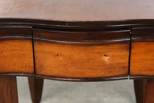 Load image into Gallery viewer, Serpentine Wood Side Table with Drawer