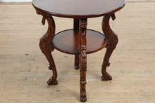Load image into Gallery viewer, Stanford Furniture Kilimanjaro Round Carved Wood Side Table - Dark Finish