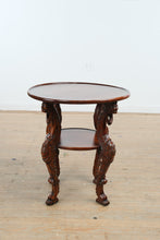 Load image into Gallery viewer, Stanford Furniture Kilimanjaro Round Carved Wood Side Table - Dark Finish