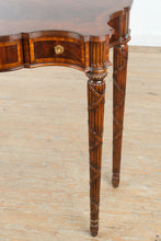 Load image into Gallery viewer, Maitland Smith Federal Style Flame Mahogany Three Drawer Console Table