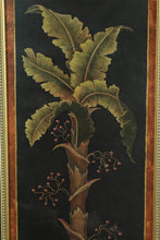 Load image into Gallery viewer, Tropical Palm Botanical Art in Distressed Gilded Frame