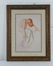 Load image into Gallery viewer, Alberto Vargas Jeanne and Temptation Esquire Pin Up Prints Framed Pair