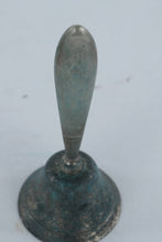 Load image into Gallery viewer, Vintage Sterling Silver Hand Bell 5 Inch Simple Handle Patina