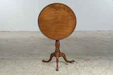 Load image into Gallery viewer, Antique Mahogany Tilt-Top Pedestal Side Table with Tripod Base
