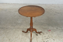 Load image into Gallery viewer, Antique Mahogany Tilt-Top Pedestal Side Table with Tripod Base