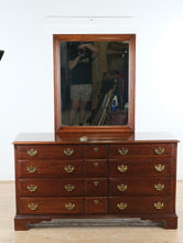 Load image into Gallery viewer, Pennsylvania House Solid Cherry Triple Dresser with Brass Hardware and Mirror