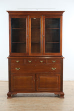 Load image into Gallery viewer, Craftique Mahogany China Cabinet Hutch Mellow Wood Finish Traditional Display Cabinet