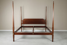 Load image into Gallery viewer, Y and J Solid Mahogany King Size Poster Bed Traditional Four Post Bed Frame