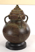 Load image into Gallery viewer, Pair of Aged Copper Lamps