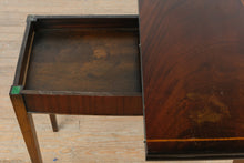 Load image into Gallery viewer, Mahogany Flip Top Game Table with Inlaid Border and Felt Playing Surface II