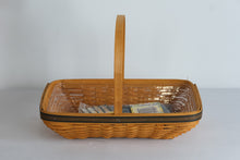 Load image into Gallery viewer, Longaberger Collectors Club 2000 Spring Meadow Basket with Liner and Tie On Pin Set