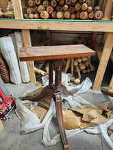 Load image into Gallery viewer, Triple-Pillared Mahogany Pedestals – Pair (24" x 8") – Online Exclusive