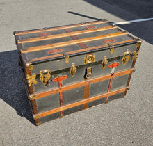 Load image into Gallery viewer, Early 20th Century Belber Steamer Trunk