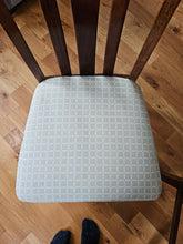 Load image into Gallery viewer, Set of 2 Wood Dining Chairs with Upholstered Seats and Slat Backs