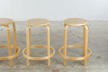 Load image into Gallery viewer, Set of 4 Bentwood Stackable Counter Stools in Natural Birch