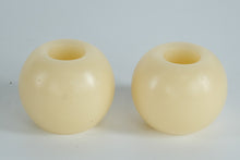 Load image into Gallery viewer, Set of 2 Round Flameless LED Candles – Battery Operated Sphere Candles with On/Off Switch