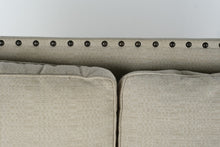 Load image into Gallery viewer, Bernhardt Beige Upholstered Sofa with Nailhead Trim II