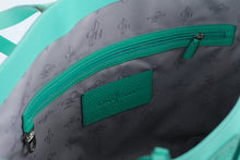 Load image into Gallery viewer, Cole Haan Aqua Turquoise Leather Tote Bag Large Shoulder Purse