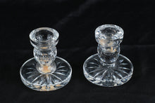 Load image into Gallery viewer, Waterford Crystal Candlesticks Pair Starburst Base 3.5 Inch