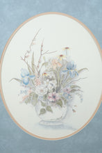 Load image into Gallery viewer, “Pastel Glass” by Mary Vincent Bertrand – Framed Watercolor Print (23.5" x 27.5")