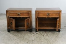 Load image into Gallery viewer, Pair of Vintage Thomasville Pan-Asian Nightstands, 1970