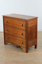 Load image into Gallery viewer, Antique American Walnut Three Drawer Chest with Knapp Joint Drawers, Circa 1880-1900