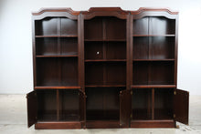 Load image into Gallery viewer, Set of Three Traditional Open Bookcases with Lower Storage Cabinets