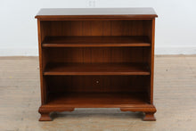 Load image into Gallery viewer, Traditional Cherry Wood Bookcase with Open Shelving and Bracket Feet
