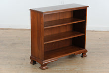 Load image into Gallery viewer, Traditional Cherry Wood Bookcase with Open Shelving and Bracket Feet